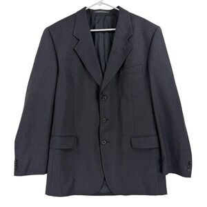 Alexandre London Suit Jacket Mens 44 Gray Wool 3 Button Queen Elizabeth II